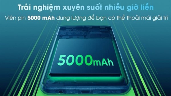Galaxy A05s có viên pin dung lượng 5000mAh