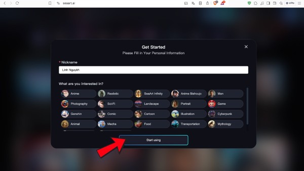 Bắt đầu khám phá các tính năng