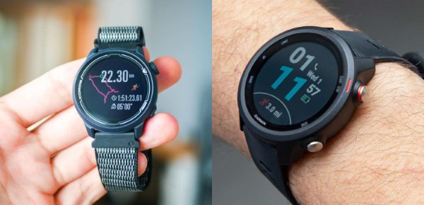 So sánh màn hình Coros Pace 2 vs Garmin 245