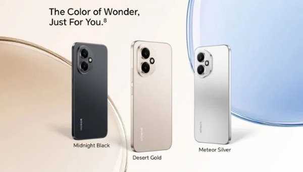 Các tùy chọn màu sắc trên Honor 400