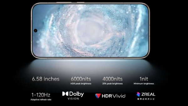 Màn hình Magic8 Pro với độ sáng tăng lên 6,000 nits