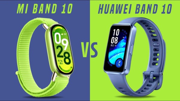 So sánh màn hình hiển thị Huawei Band 10 và Xiaomi Band 10