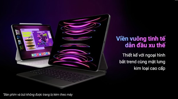 iPad Pro M2 dày hơn iPad Pro M5 đáng kể