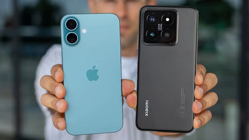 So sánh thiết kế iPhone 16 và Xiaomi 14