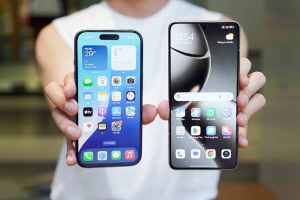 So sánh màn hình iPhone 16 và Xiaomi 14