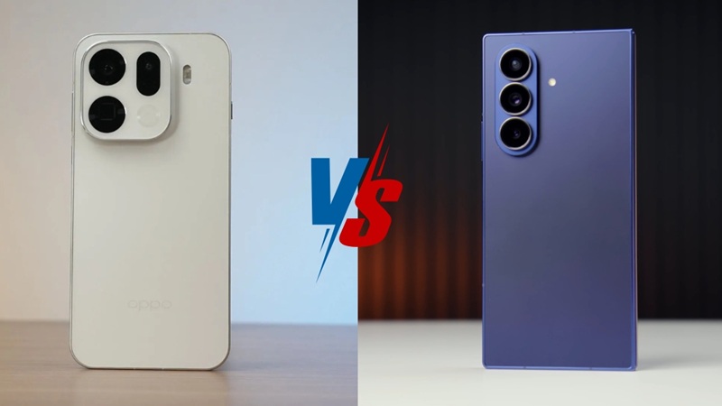 So sánh thiết kế OPPO Find X9 Pro vs Galaxy Z Fold7