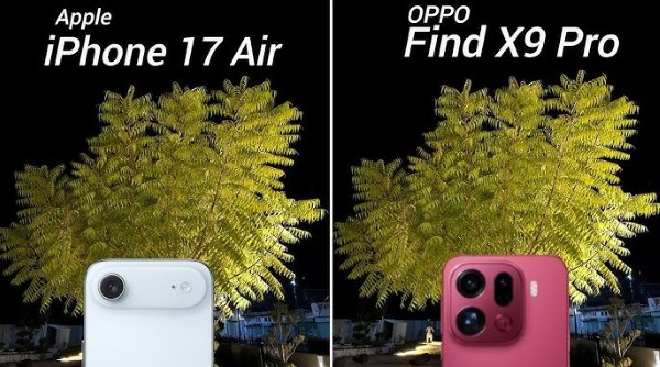 So sánh camera OPPO Find X9 Pro vs iPhone Air