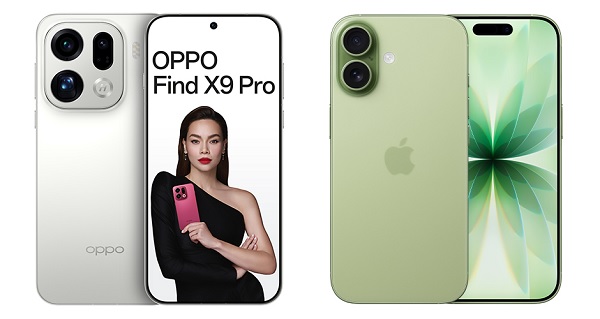 So sánh OPPO Find X9 với iPhone 17