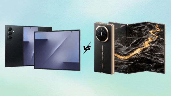 So sánh thiết kế Samsung Galaxy Z TriFold và Huawei Mate XT Ultimate