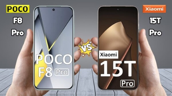 So sánh màn hình Xiaomi POCO F8 Pro vs Xiaomi 15T Pro