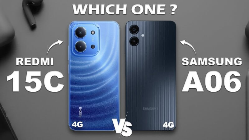 So sánh tổng quan Xiaomi Redmi 15C vs Samsung Galaxy A06 5G