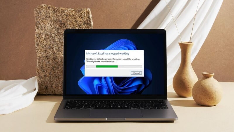 Thông báo lỗi Microsoft Excel has stopped working