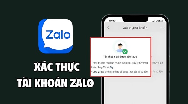 Chọn Xác thực tài khoản Zalo qua CMND/CCCD