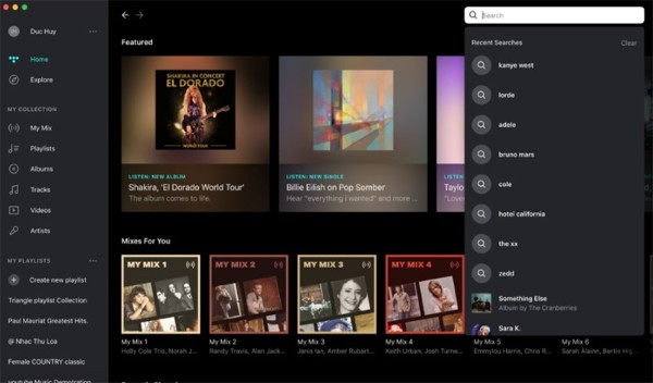 TIDAL sở hữu hơn 60 triệu bản thu âm