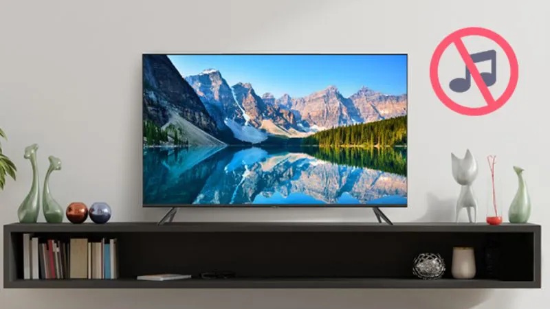 Kiểm tra âm lượng tivi xem có đang ở chế độ tắt tiếng (Mute) hoặc mức âm lượng thấp