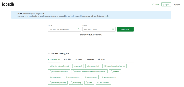 Website tìm việc JobStreet
