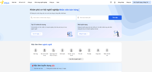 Trang web 123Job