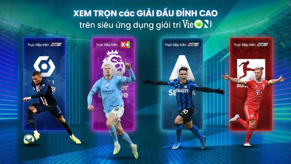 Web xem bóng đá VieON