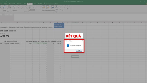 Thông báo xác nhận việc xóa