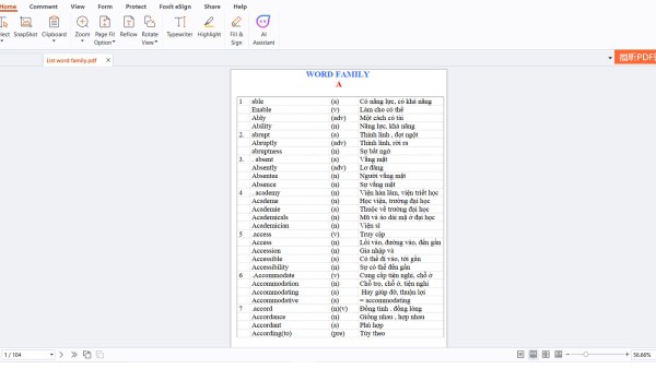 Chọn tài liệu PDF > nhấn Open