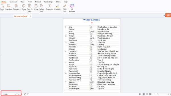  Xác định vị trí trang PDF muốn xóa