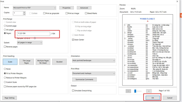 Nhập khoảng trang muốn giữ lại