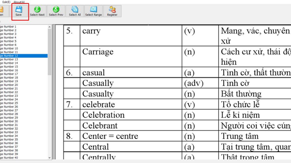Nhấn Save để lưu lại