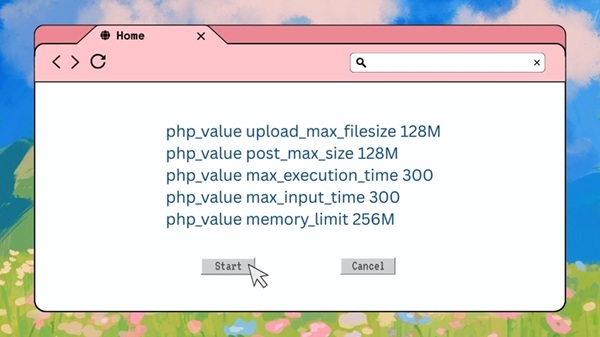 Nâng giới hạn bộ nhớ PHP