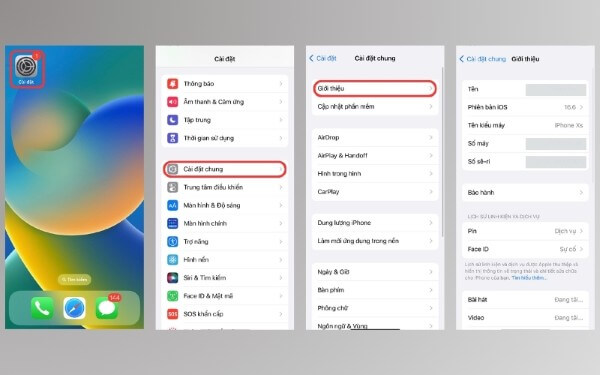 Các bước kiểm tra phiên bản iOS hiện tại trên iPhone
