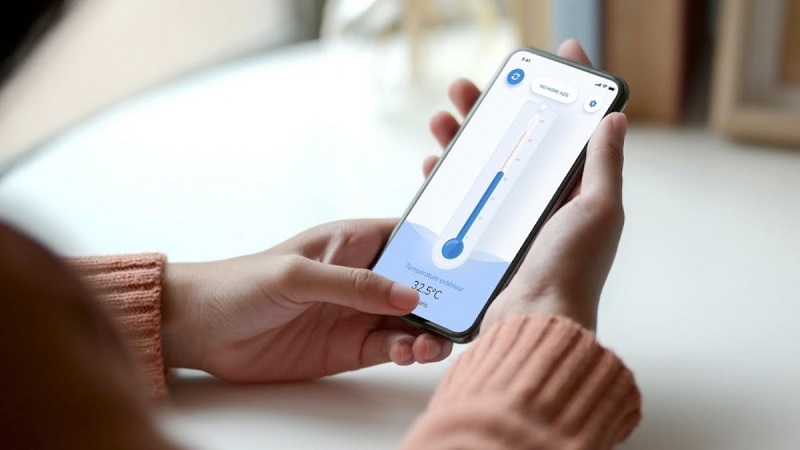 cách đo nhiệt độ phòng bằng điện thoại