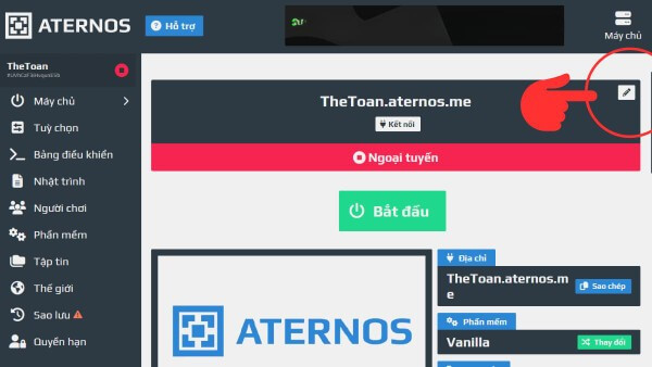 Nhấn vào biểu tượng chỉnh sửa