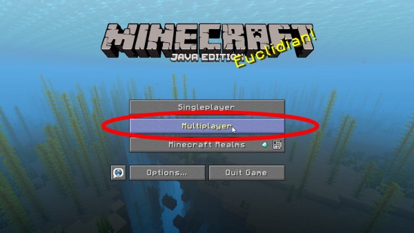 Chọn “Multiplayer”