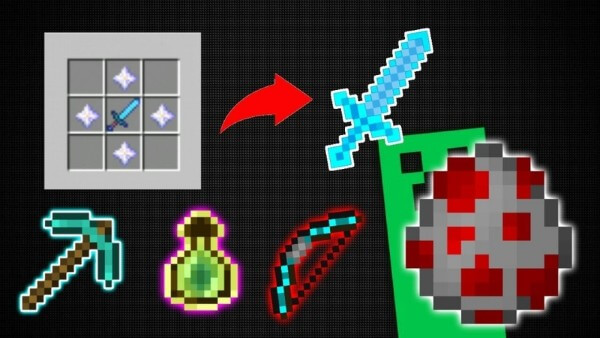Những công thức chế tạo vũ khí và giáp trong Minecraft