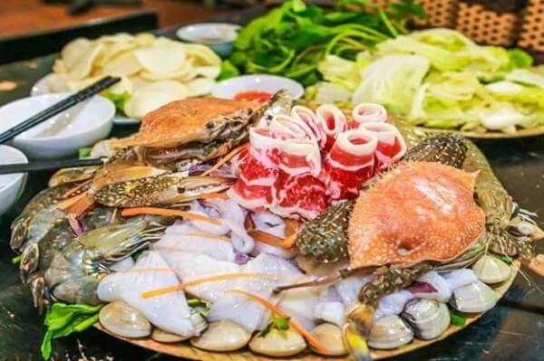 Các loại hải sản tươi sống