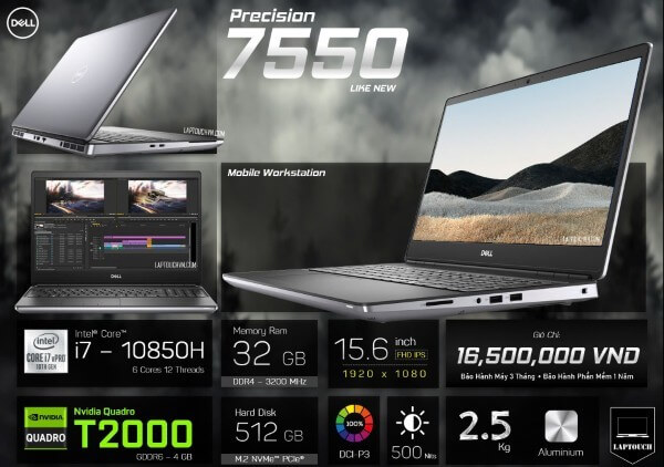 Dell Precision 7550 vẫn nằm trong danh sách được hỗ trợ duy trì 