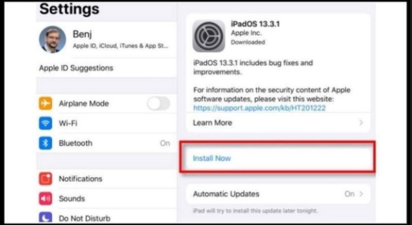 Cập nhật phiên bản iOS mới nhất