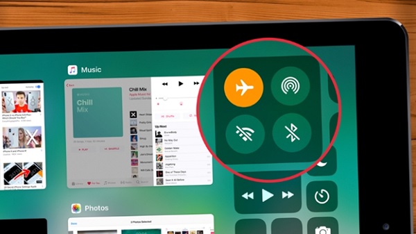 Bật/ tắt chế độ máy bay kiểm tra tín hiệu sóng nhà mạng