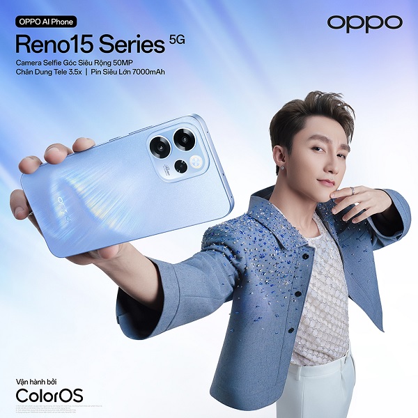 OPPO Reno15 Series ra mắt tại Việt Nam với đại sứ thương hiệu Sơn Tùng M-TP
