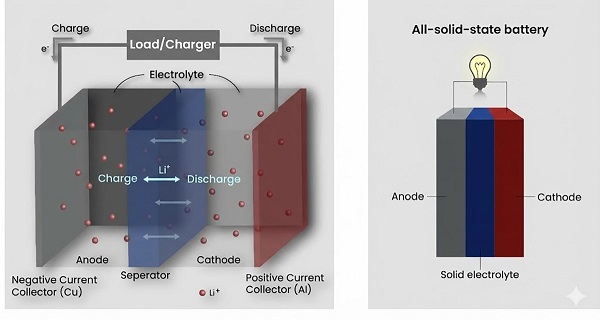 Cấu trúc vật lý của pin thể rắn