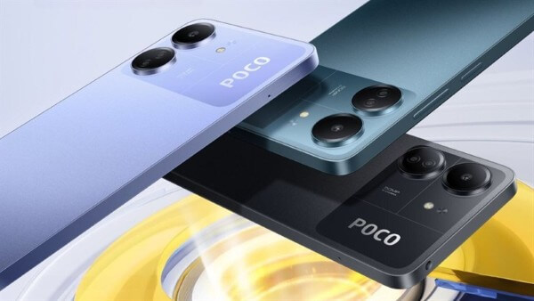 POCO C65 sở hữu phong cách thiết kế quen thuộc 