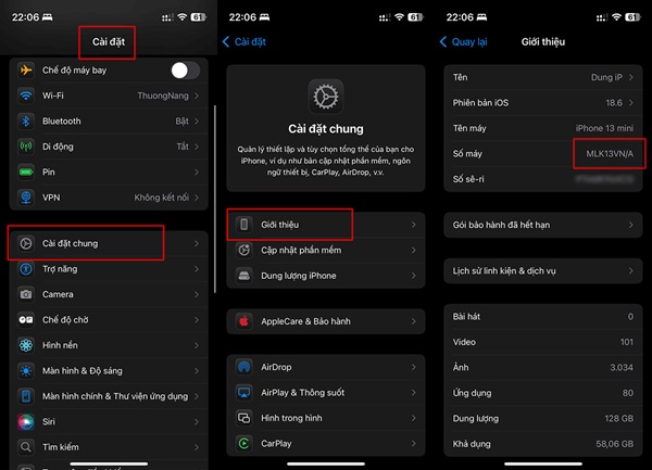 Mẹo kiểm tra nhanh phiên bản iPhone 
