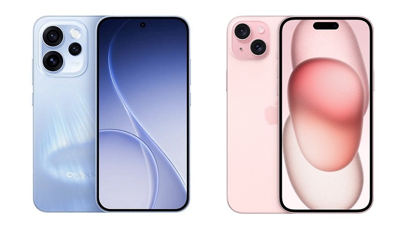 So sánh OPPO Reno15 5G và iPhone 15
