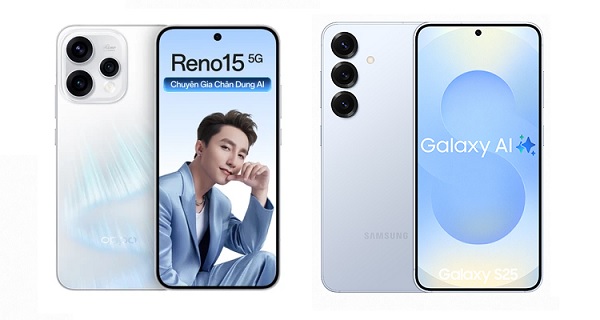 So sánh OPPO Reno15 5G và Samsung Galaxy S25