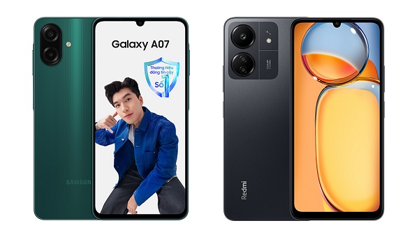 So sánh Samsung Galaxy A07 và Xiaomi Redmi 13C