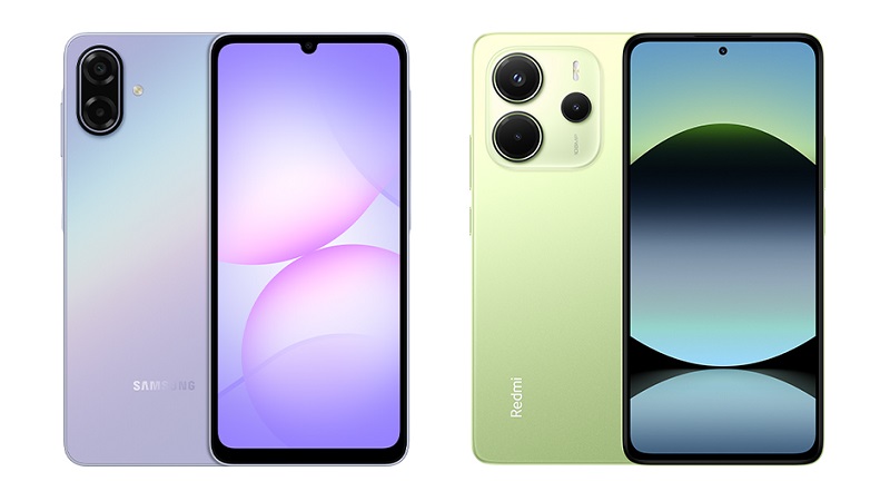 So sánh Samsung Galaxy A07 5G và Xiaomi Redmi Note 14 4G