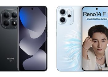 so sánh Xiaomi Redmi Note 15 5G và OPPO Reno14 F 5G