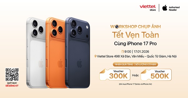 Workshop chụp ảnh 'Tết Vẹn Toàn' cùng iPhone 17 Pro