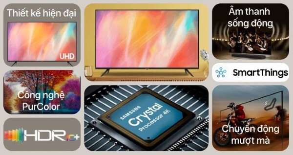 Smart Tivi Samsung UHD 4K 43 inch UA43AU7002