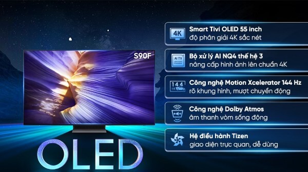 Samsung Smart AI TV OLED 55 inch 4K QA55S90F