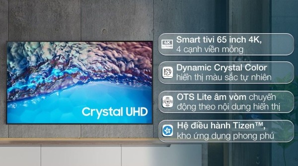 Smart Tivi Samsung Crystal UHD 65 inch 65BU8